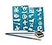 Ultimate Face Paint Kit for Kids. 12 XL Colors + Glitter. 10 Brush Set. 50 Stencils. Non-Toxic & FDA Approved.