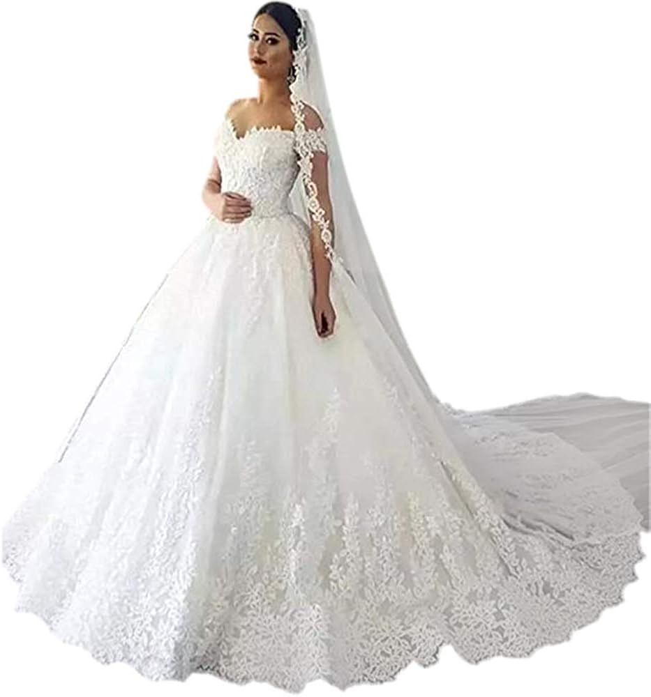Get Princess Women S Off Shoulder Lace Wedding Dresses For Bride 2019 For iPhone Free Wallpaper Princess Women S Off Shoulder Lace Wedding Dresses For Bride 2019 For Free