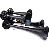 Kleinn Air Horns 141-1 Compact Quad Air Horn - Black
