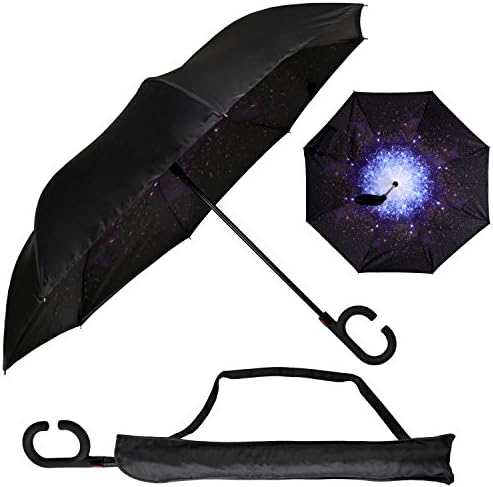 Urban Den Inverted Umbrella for Heavy Rain | UV Umbrella | Sun Protection | Auto Open Close | Hands Free