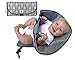 SnoofyBee - Portable Baby Changing Station: Compact, Clean-Hands Design with Dual Storage Pockets - Waterproof & Stylish (Grey Arrow)