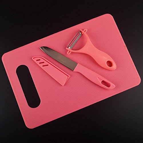 Aolvo Fruit Garnish Kit, Fruit Slicer DIY Salad Tool Ice Cream Spoon Seed Remover Kitchen Essential Tools With Apple Cutter Corer, Watermelon Slicer,Citrus Peeler,Forks,Chopping Board and More(9 PCS) - Thumbnail 3