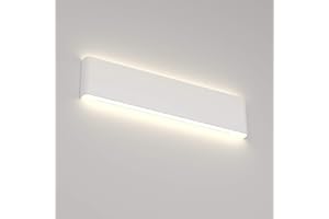 Ralbay 20W Bathroom Light Fixture 24 inch Natural White Light 4000K Vanity Light White Wall Sconce Light for Dressing Room IP44 Waterproof 2600LM