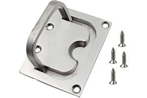 IMUSINICE Stainless Steel Recessed Floor Hatch Pull Handle Flush Mount Marine Ring Trap Door Latch for Boat