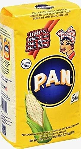 HARINA PAN 5 Lb Pack! VENEZUELA RICAS AREPAS WHITE CORN MEAL FLOUR COLOMBIA