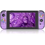 BASSTOP Portable DIY Replacement Housing Shell Case for Right Left Switch Joy-Con Controller Without Electronics (Joycon-Atomic Purple)