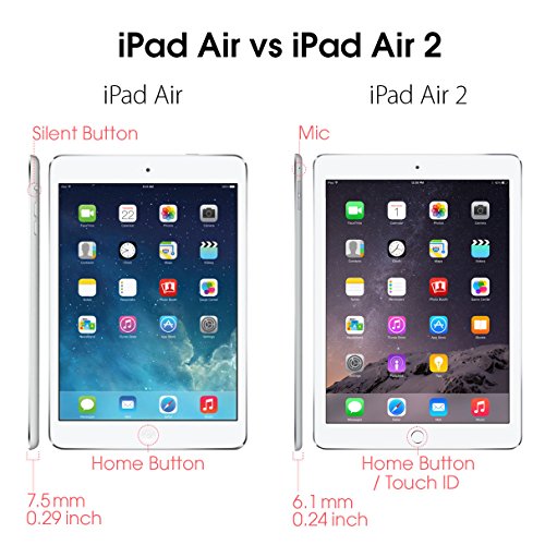 GearIt GI-APL-AIR-360SPIN-BG Apple iPad Air 360 Spinner Folio Case, Beige