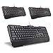 TECKNET Kraken 3 LED Adjustable Backlit Gaming Keyboard and Mouse - Black