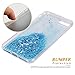 ESEEKGO Case Compatible iPhone 7 Plus, ESEEKGO Floating Liquid Case Compatible with iPhone 7 Plus Soft Cover TPU Bumper Bling Bling Case (Blue)