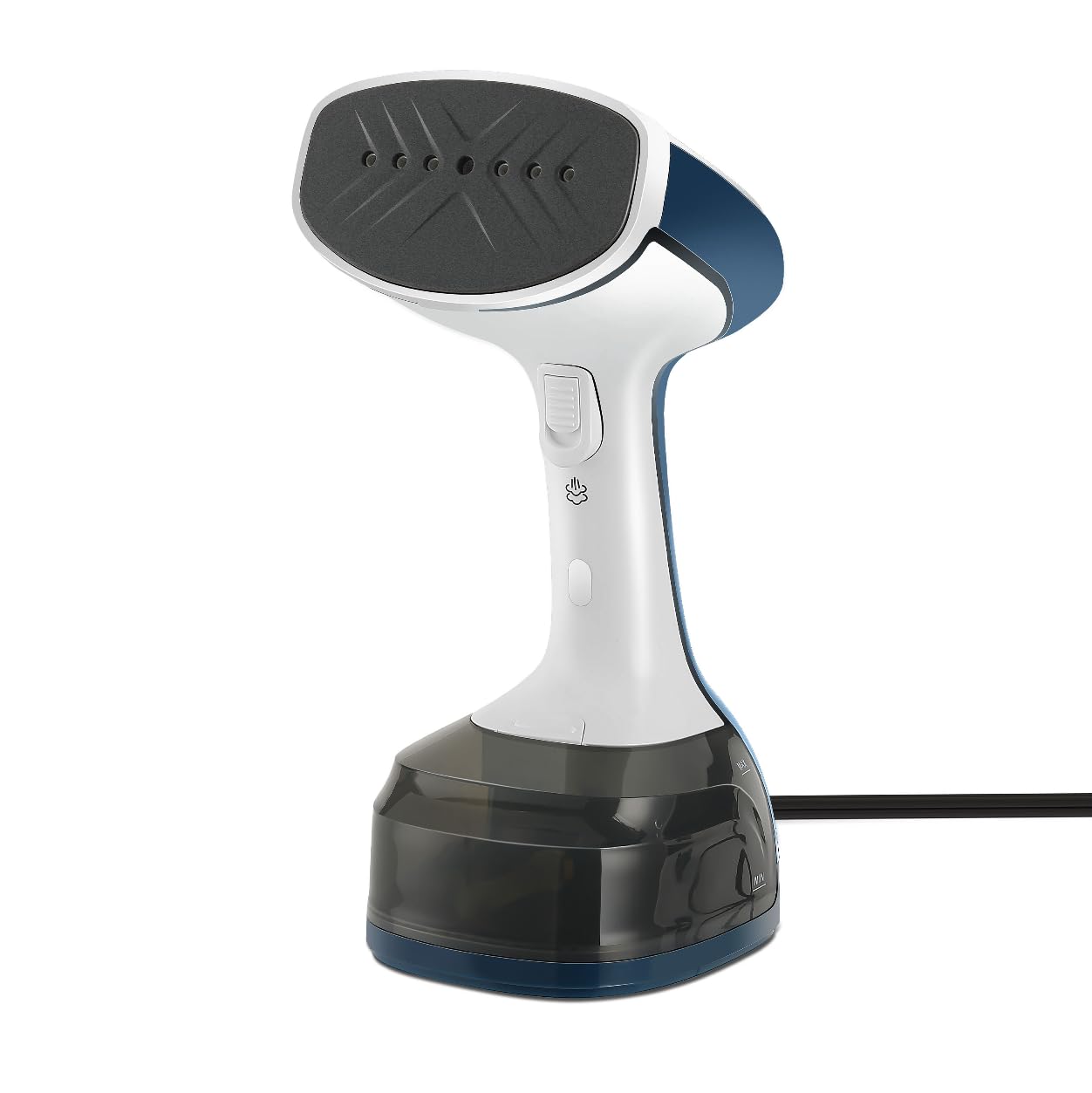 Photo 1 of Sunbeam 1200W Steam Burst Handheld Steamer for Clothes, Dual Steam Settings, 30-Second Fast Head-Up, Bristle Brush Attachment, White and Blue Finish