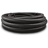 VIBRANT PERFORMANCE 10ft Roll of Black Nylon Braided Flex Hose -6AN