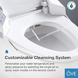 Ove Decors Yosemite Bidet Toilet Built-in with Tank