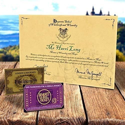 Harry Potter Hogwarts Diploma - Graduation - Plus Free Tickets & Prints