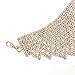 FANCY LOVE Elegant Bohemian Statement Necklace Charms for Women Choker Flower Cluster Diamond (gold)