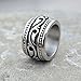 enhong Mens Rings Heavy Wide Vintage Stainless Steel Ring Black Silver Celtic Wedding Band for Men Size 7 8 9 10 11 12 13 14