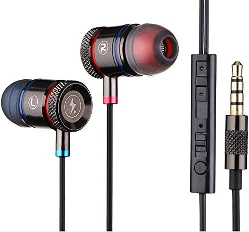 Super Bass Earbuds - Stereo Hi Fi Superior Bass with Premium Ear Tips - Model VS18 - Universal Earphones - For MP3's/iPods - All Apple iPhones - All Androids: HTC, Samsung, Google, Moto, LG, Sony & Windows Smartphones - Noise Reduction - For Active Sports Enthusiasts - Enjoy Workouts Even More Music with Pause, Volume and Stereo Selector - Hands Free With Mic - Extra Soft Comfortable Silicon Earpads - Compatible With Tablets, Kindles, iPods, PCs And Macs