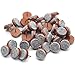 40pcs Round Heavy Duty Nail-on Felt Pad for Furniture Chair Table Leg Feet Floor Protectors Slide Smoothly (Brown, Pad Diameter 20mm)