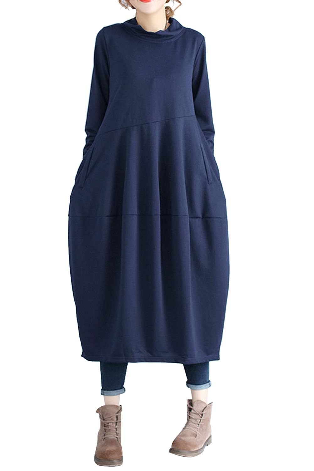 Huyghdfb Abito Lungo Da Sera Da Donna, Tinta Unita, A Maniche Lunghe Scollo A Barchetta Con Schiena Scoperta Abiti Da Ballo Formali Bianco L 128184325