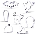 Large Halloween Cookie Cutter Set - 7 Piece - Stainless Steel