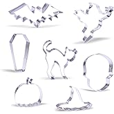 Large Halloween Cookie Cutter Set - 7 Piece - Stainless Steel