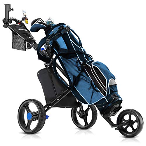 JANUS Golf Push Cart, Golf cart for Golf Clubs, Golf Pull cart for Golf