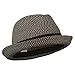 Men's Fedora with Paper Straw Braid
