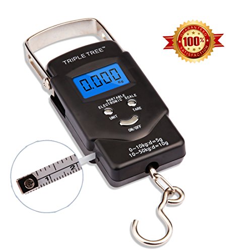 Hanging Fish Scale Digital Fishing Scale with Hook 110lb/50kg