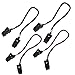 BCP 2pcs Black Color+ 2pcs Burgundy Color Hat Clip/Cap Retainer for Fishing,Outdoor