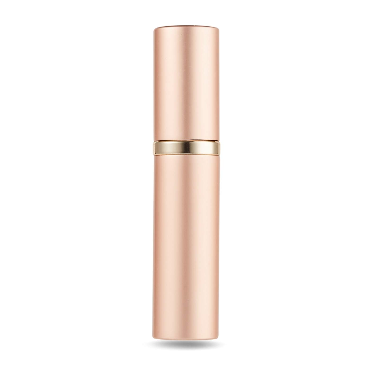 AsaNana Perfume Atomiser, Refillable & Travel Size Perfume Bottle, Leaking Proof,Bottom Pump without Funnel, Luxurious Small women and men, 5ml (Cla.-RoseGold)