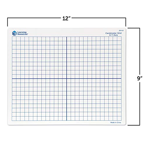 Learning Resources 9"x 11" Double Sided XY Axis Dry Erase Mats