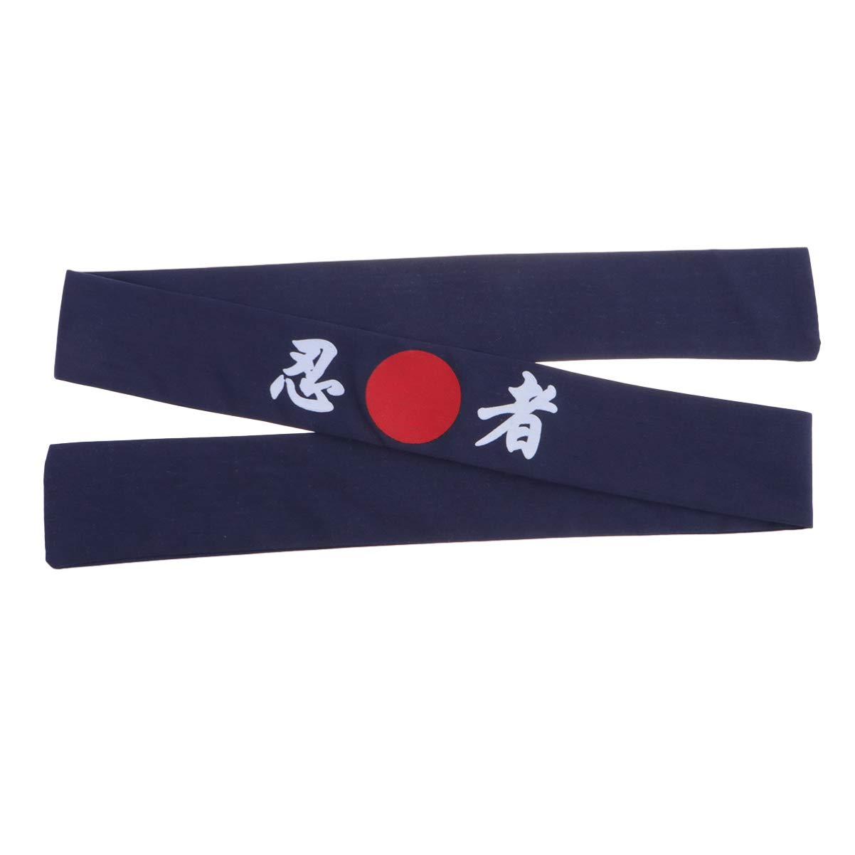 Minkissy Sunrise Kitchen Headband, Sunrise Kitchen Supply Tie Sushi Chef Headband Japanese Symbol Ninja Print