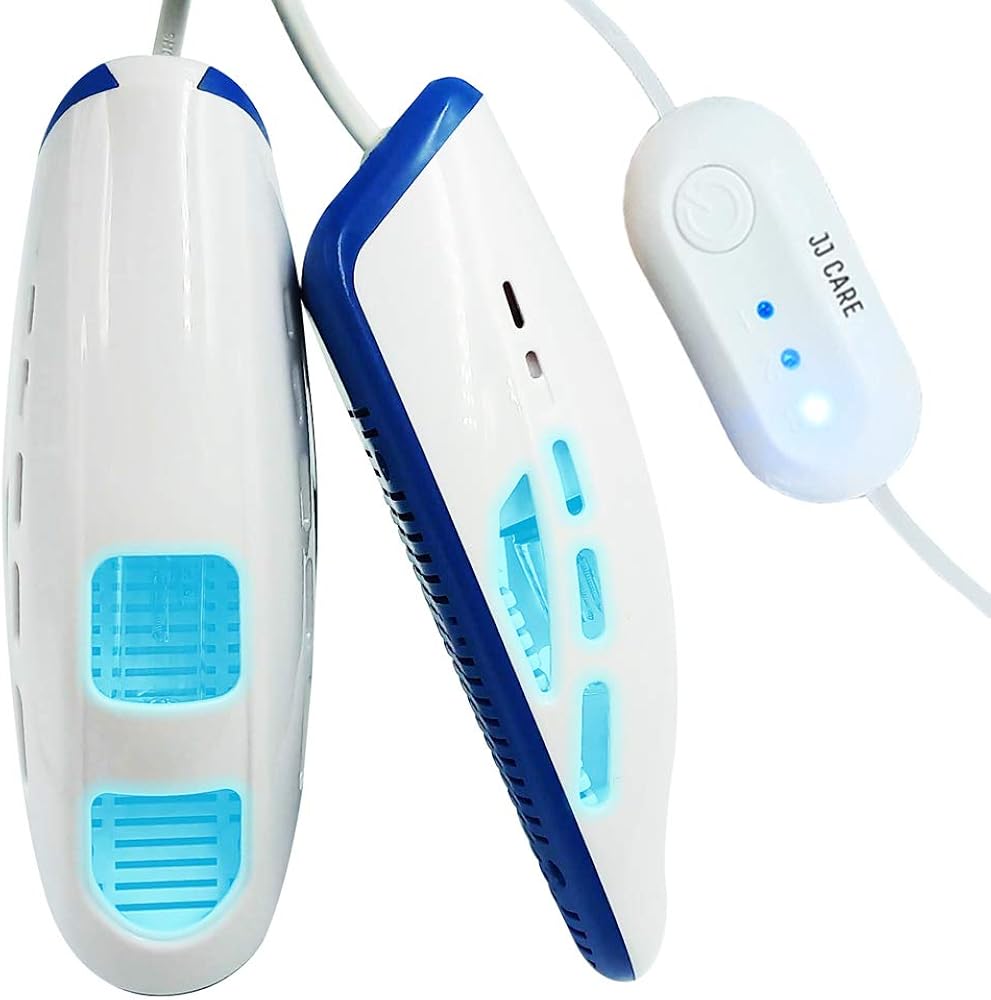 JJ CARE [Upgraded] Shoe Sterilizer, Boot Sanitizer, Shoe Sanitizer and Odor Eliminator, Fits Any Shoe Size, Boot Sterilizer with 10,000 Hours of Lamp Life, Light Sanitizer for Hat, Footwear: Shoes