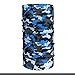 Fishing Mask - Camo Neck Gaiter Face Mask for Men & Women - Sun Protection Face Cover - Bandana, Scarf (Brook Blue)