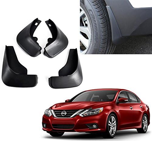 Auto Pearl Car Heavy Duty Cup Type Mud Flaps Splash Guards || O.E Type Custom Front and Rear Mud Flap Guard Set for -Sunny (Set of 4pcs) - Black