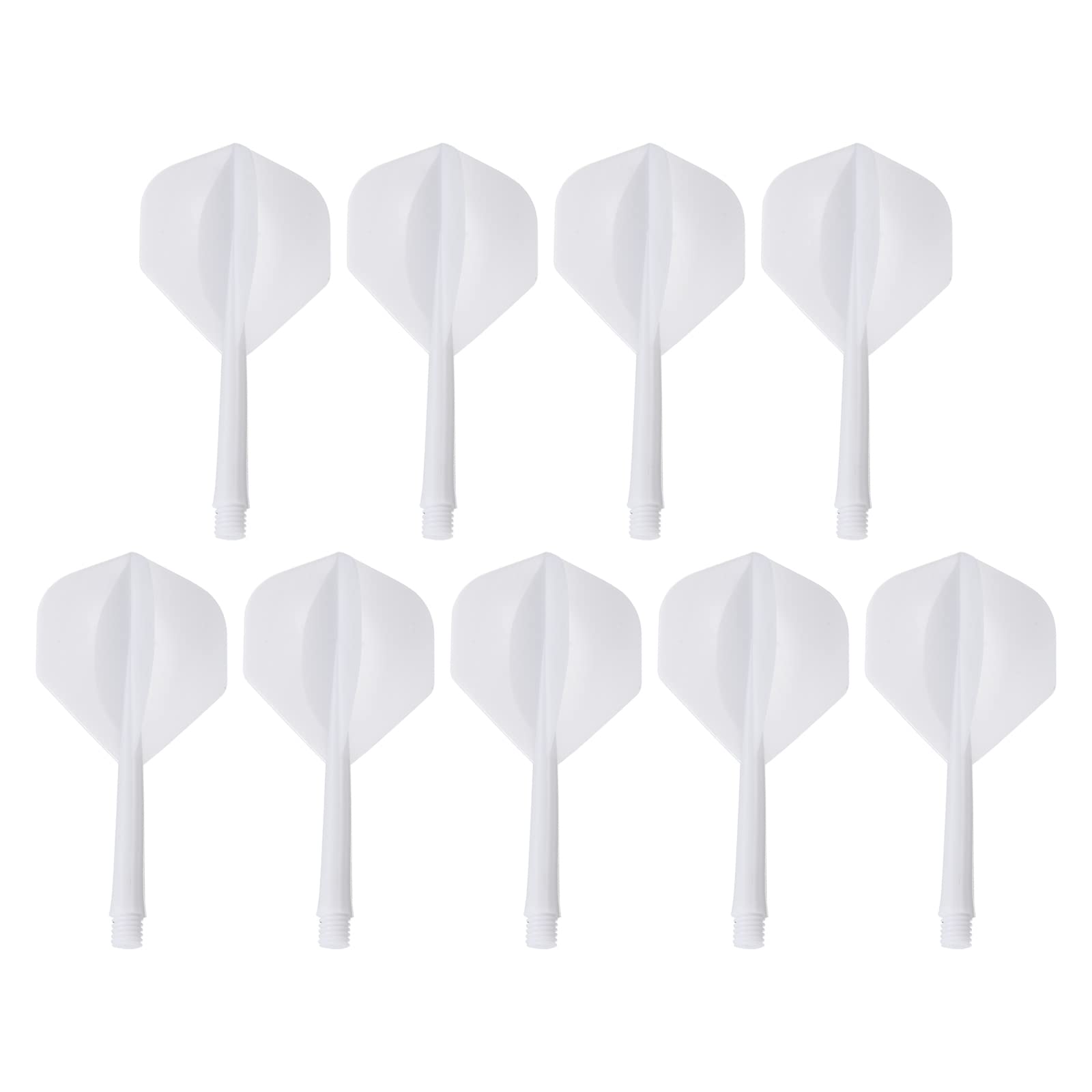 PATIKIL Integrated Dart Shaft & Flights, 9 Pack Durable Plastic Dart Flight Set, White