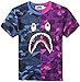 Juniors Casual Fashion Crewneck T Shirt Shark Camo Tees Tops for Teens