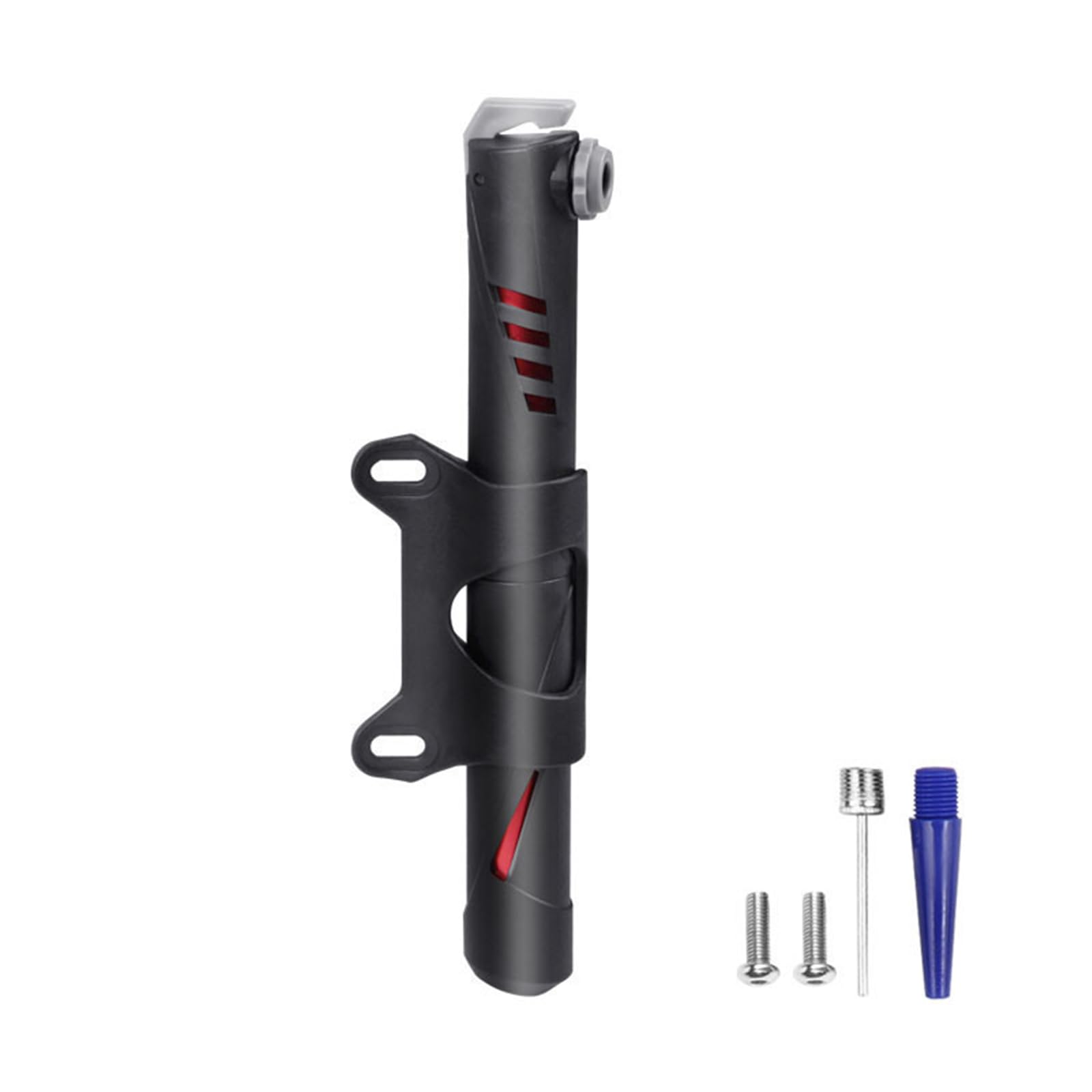 Mini Bike Pump 120PSI High Pressure Bike Tire Pump Small Portable Bike Ball Hand Pump with Needle and Frame Mount for Presta & Schrader Valve Road, Mountain Bike