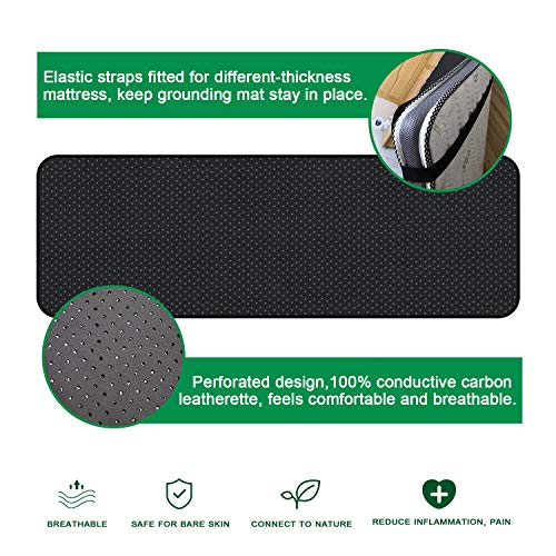 Grounding Mat, Grounding Sleep Mat 54’’x 71’ Perforated Design 100