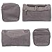 TravelMore Hanging Travel Toiletry Bag Organizer & Medicine Bag - Bathroom Hygiene Dopp Kit with Hook for Traveling Accessories Toiletries Bathroom Shaving & Makeup for Men and Woman - Gray