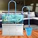Fish Tank Gravel Cleaner Aquarium Cleaning Vacuum Siphon Pump with Adjustable Flow Control Tap & Fish Poop Net, Water Changing Drainer Filter Syphon Hose- Automatic Fluids Transfer Self Priming (M)thumb 1