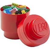 LEGO Storage Box Brick 1 Round Bright Red