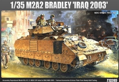 Academy 1/35 M2A2 Bradley Iraq 2003 Tank Plastic Model Kit #13205