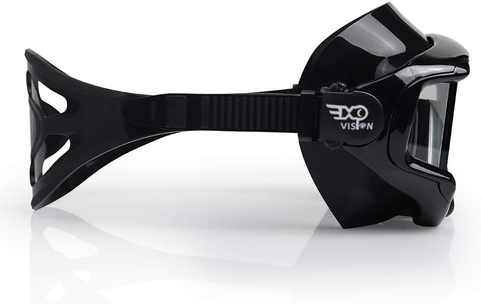 EXP VISION Adult Pano 3 Panoramic View Scuba Diving Mask, Tempered Glass Lens Snorkeling Dive Mask, Premium Swim Goggles with Nose Cover for Snorkeling, Freediving, Swimming : Sports & Outdoors