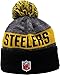 New Era Pittsburgh Steelers 2016 Sport Pom Knit Hat On-Field Logo Block 12301
