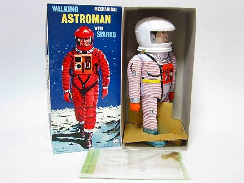 おもちゃ 大阪ブリキ製 アストロマン 野村トーイ ブリキ玩具 0１年宇宙の旅 B007skdo0i ホワイト 復刻版 おもちゃ雑貨 新品