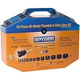 Spyder 600808 Bi-Metal Rapid Core Eject Plumbers Hole Saw Kit, 15-Piece