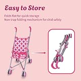 RAM Kids Pretend Play Folding Pushchair Dolls Pram Toy for Girls view 2