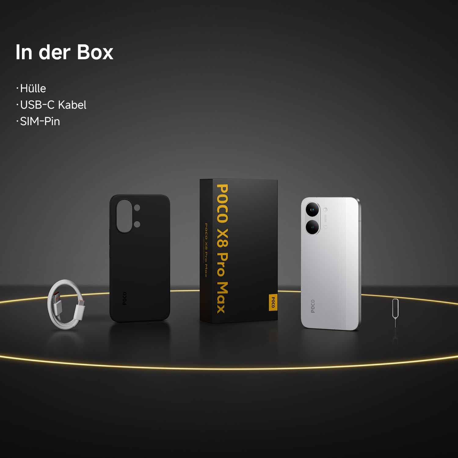 XIAOMI Poco X8 Pro Max Smartphone 12GB+512GB, Dimensity 9500s Prozessor, 8500mAh Akku, Ultra-helles AMOLED-Display, 50MP Light Fusion 600 Hauptkamera mit OIS, Schwarz, 3 Jahre Garantie 5