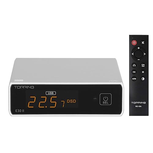 Topping E30II lite DAC Preamp - AK4493S Hi-Res XMOS XU208 DAC