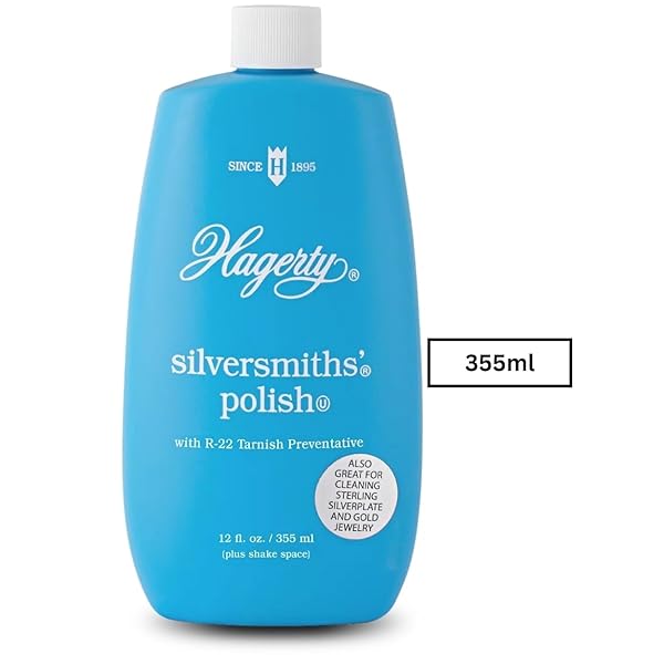 W. J. HAGERTY HAGERTY 10120 SILVERSMITHS’ SILVER POLISH, 12 OUNCES, 12 FL OZ (PACK OF 1), BLUE